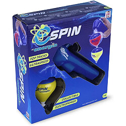 Chicos Energía-Toupie électrique E-Spin + lançeur. À partir de 4 Ans. Ref.89084, 89084, Bleu