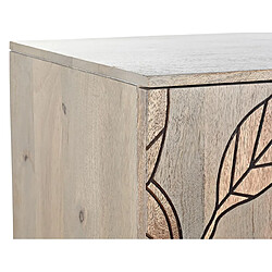 Pegane Buffet Meuble de rangement en bois de manguier et métal coloris gris - Longueur 177 x Hauteur 74 x Profondeur 45 cm pas cher