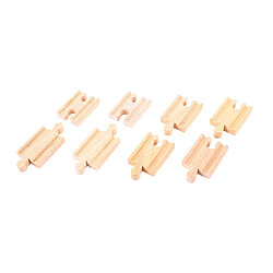 Bigjigs Rail 8 mini pièces de piste en bois