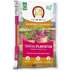 Terreau plantations - OR BRUN - OBRTPLAN35N - 35 L Type de produit : TERREAU - TERRE - SABLE - Terreau plantations - OR BRUN - OBRTPLAN35N - 35 L