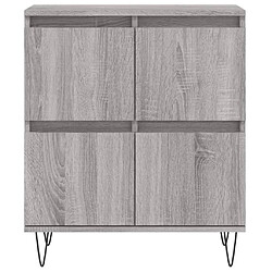 Maison Chic Buffet,Meuble de Rangement,commode pour salon,Cuisine Sonoma gris 60x35x70 cm Bois d'ingénierie -MN79235 pas cher