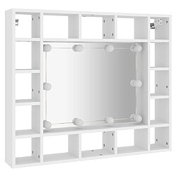 Helloshop26 Armoire de miroir 91 x 15 x 76,5 cm avec led blanc 02_0006540