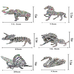 Universal Ensemble de puzzle à colorier 3D 10 pièces, jouets d'artisanat pour enfants, artisanat de peinture ludique et éducatif pas cher