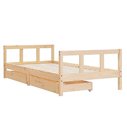 Avis Maison Chic Lit d'Enfant Chambre - Cadre de lit pour enfants et tiroirs 90x190 cm bois de pin massif -MN10871