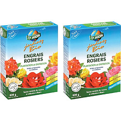 Cp Jardin Engrais organique pour rosiers 800 gr (Lot de 2). Engrais organique pour rosiers 800 gr (Lot de 2)