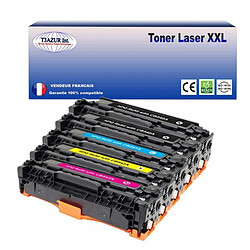 T3AZUR - Lot de 5 Toners compatibles avec Canon 716/731 pour Canon LBP-5050, LBP-5050N, LBP-7100Cn, LBP-7110Cw (Noir+Couleur) 