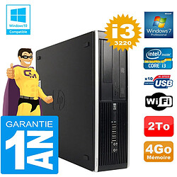 PC HP Compaq 8300 SFF Core I3-3220 Ram 4Go Disque 2 To Graveur DVD Wifi W7 - Occasion