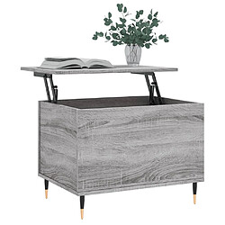 Avis vidaXL Table basse Sonoma gris 60x44,5x45 cm Bois d'ingénierie