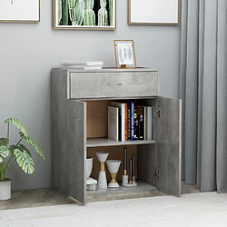 Avis Maison Chic Buffet,Meuble de Rangement,commode pour salon,Cuisine Gris béton 60 x 30 x 75 cm Aggloméré -MN38915