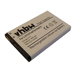 vhbw Li-Ion Batterie 1800mAh (3.7V) pour routeur mobile borne Wi-Fi Huawei ZTE MF90, MF91 comme Li3723T42P3h704572. 