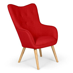 Paris Prix Fauteuil Scandinave Aimee 67cm Rouge