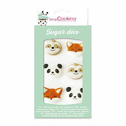 Scrapcooking 6 décors sucrés Animaux de la forêt 