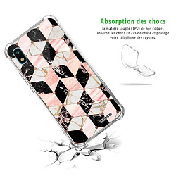 Avis Coque Samsung Galaxy A10 anti-choc souple avec angles renforcés transparente Cubes Marbres Evetane