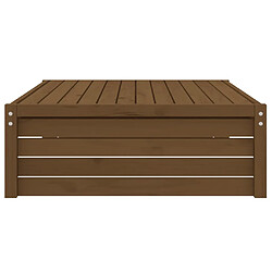 Acheter vidaXL Repose-pied de jardin 120x80 cm marron miel bois de pin massif