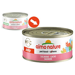 Pâtée en Boîte HFC Jelly Saumon pour Chat - Almo Nature - 70g