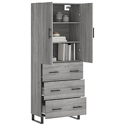 Avis Maison Chic Buffet,Meuble de Rangement,commode pour salon,Cuisine Sonoma gris 69,5x34x180 cm Bois d'ingénierie -MN97037