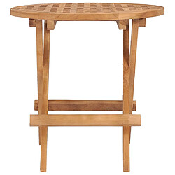 vidaXL Table pliable de jardin 50x50x50 cm Bois de teck solide