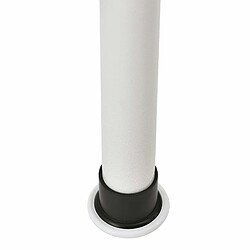 Acheter Helloshop26 Support de fleurs télescopique porte-pot stand de plante métal et plastique réglable en hauteur entre 110 - 305 cm blanc 03_0003911