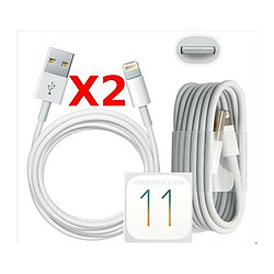 Little Boutik X2 Cable Usb pour Iphone 7 7Plus 8 8Plus X PACK X2 Couleur 