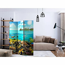 Paris Prix Paravent 3 Volets Heavenly Maldive 135x172cm