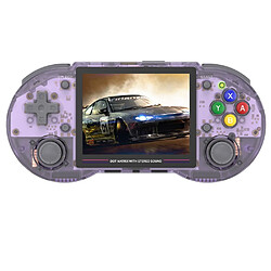 Console de jeu ANBERNIC RG353PS Carte TF 64 Go - Violet Transparent