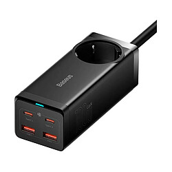 Cargador Baseus Gan3 Pro 2xUSB + 2XUSB-C + Toma 100w