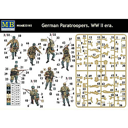 Master Box Figurine Mignature German Paratroopers. Ww Ii Era