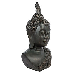 Atmosphera, Createur D'Interieur Statue Tête de Bouddha - H. 1,13 m. - Pierre