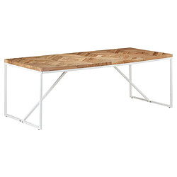 vidaXL Table à manger 200x90x76 cm Bois massif d'acacia et de manguier 