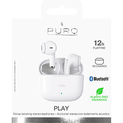 PURO Ecouteurs True Wireless Play avec Microphone Blanc