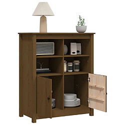 Maison Chic Buffet,Meuble de Rangement,commode pour salon,Cuisine Marron miel 83x41,5x100 cm Bois massif de pin -MN74368 pas cher