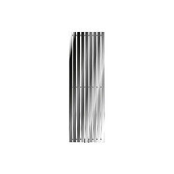 ECD Germany Radiateur Stella Non Électrique - 480 x 1400 mm - Chrome - Connexion Central - sans Kit de Raccordement - Design Panneau Plat - avec Kit de Montage Mural - Sèche-Serviettes Salle de Bain