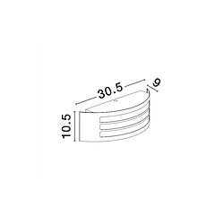 NOVA LUCE Applique e ZENITH Blanc E27 16 W