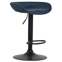 Non Tabouret de bar Anaheim tissu noir 