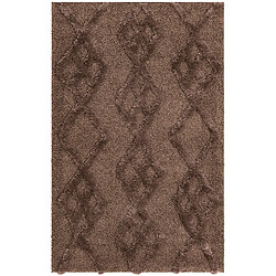 Hadorn Tapis shaggy 245x160 marron foncé Thun Tribus 