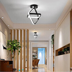 Stoex Plafonnier Led Moderne Noir Lampe de Plafond Nordique Plafonnier Carré Pour Chambre À Coucher, Salon, Couloir, Restaurant, Balcon, Blanc Froid pas cher