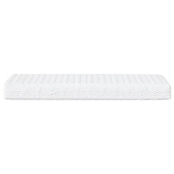 Avis vidaXL Matelas en mousse blanc 90x200 cm dureté H2 H3