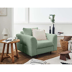 Lisa Design Rune - fauteuil - en tissu bouclette Rune - fauteuil - en tissu bouclette - Vert sauge