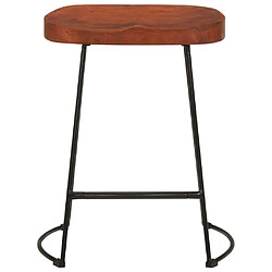 Avis vidaXL Tabourets de bar Gavin lot de 2 45x38x53cm bois massif manguier