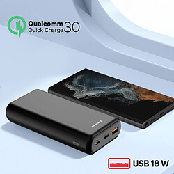 Acheter Powerbank 20W USB-C Power Delivery et USB Quick Charge 20000mAh Swissten noir