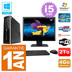 PC HP Compaq 8100 SFF Ecran 19" i5-650 RAM 4Go Disque 2To Graveur DVD Wifi W7 · Occasion 