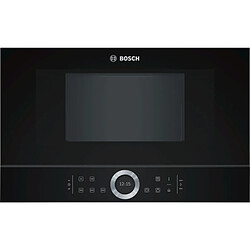 Micro-ondes encastrable 21l 900w noir - bfl634gb1 - BOSCH 