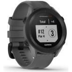 Garmin Approach S12 - 2022 Edition - Slate Gray - Sportuhr mit Riemen - Silikon - Slate Gray - Handgelenkgröße: 125-202 mm - einfarbig - 125 MB - Bluetooth - 34.1 g