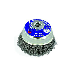 Brosse Coupe D80mm M14 TIVOLY pour meuleuse Acier Ondulé Technic Décapage Métal