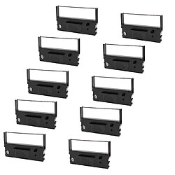 vhbw 10x Ruban encreur d'écriture pour Epson IR 71 imprimante matricielle ou de reçus noir