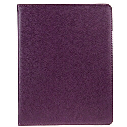 Wewoo Smart Cover Violet pour nouvel iPad 3 Étui en cuir rotatif de 360 degrés avec fonction de veille / réveil et support