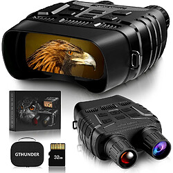 Jumelles Vision Nocturne, Gthunder Vision Nocturne Infrarouge de 300m et HD 1080P Photo & Vidéo 3" LCD, 4X Zoom