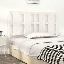 Avis Maison Chic Tête de lit scandinave pour lit adulte,Meuble de chambre Blanc 145,5x4x100 cm Bois massif de pin -MN53142