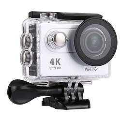 Wewoo Caméra sport argent 4K Ultra HD 1080P 12MP 2 pouces LCD Écran WiFi Sports Caméra, 170 Degrés Angle Grand Angle, 30 m Étanche