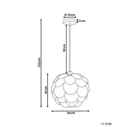 Avis Beliani Lampe suspendue en bamboo naturel BAMPUR